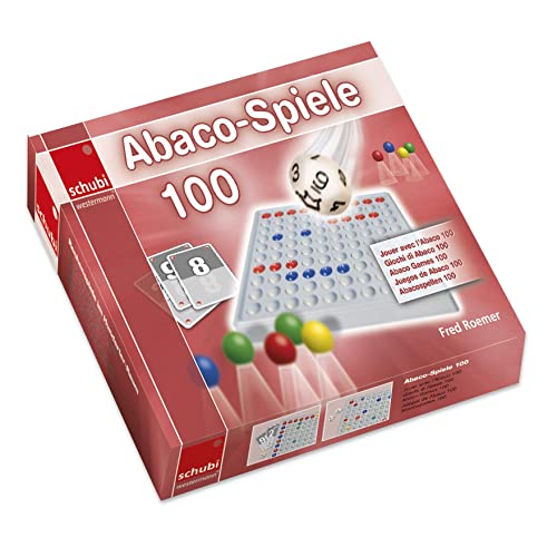 SCHUBI ABACO 100 Spiele: ohne Abaco (SCHUBI Abaco 100 mit Zahlen: Die selbstkontrollierende Hundertertafel mit dem genialen Dreh!)