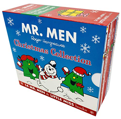 Mr Men and Little Miss Christmas Collection 14 Books Slipcase Box Set (Meet Father Christmas, Mr. Men The Christmas, Noisy and the Silent Night, Little Miss Christmas..etc)