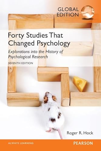 Forty Studies That Changed Psychology