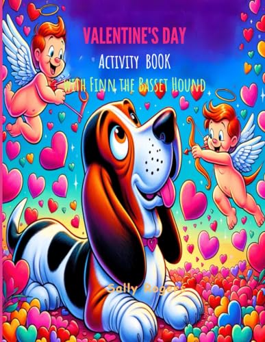 Finn the Basset Hound and the Valentine's Day Coloring Book von Independently published