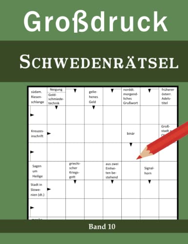 Großdruck Schwedenrätsel: Band 10