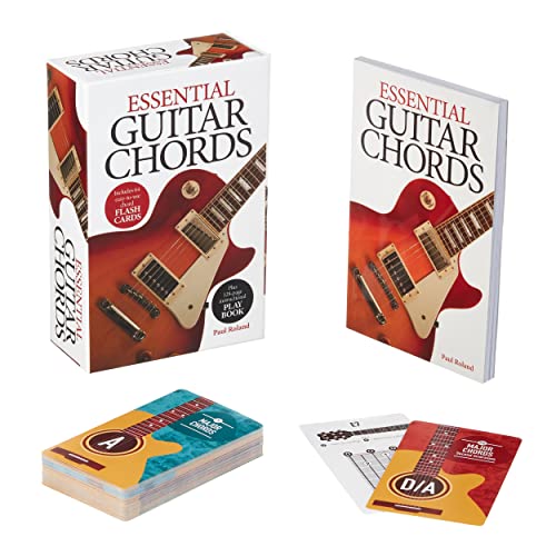 Essential Guitar Chords Book & Card Deck: Includes 64 Easy-to-Use Chord Flash Cards, Plus 128-Page Instructional Play Book (Arcturus Leisure Kits)
