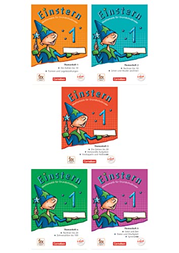 Einstern: Mathematik für Grundschulkinder, Teil 1. Verbrauchsmaterial - Themenheft 1. Die Zahlen bis 10, Formen und Lagebeziehungen: Themenhefte 1-5 ... (Einstern, Ausgabe 2015, Band 1) von Cornelsen Verlag GmbH