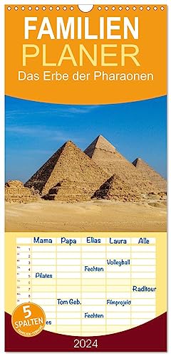 Familienplaner 2024 - Das Erbe der Pharaonen mit 5 Spalten (Wandkalender, 21 cm x 45 cm) CALVENDO