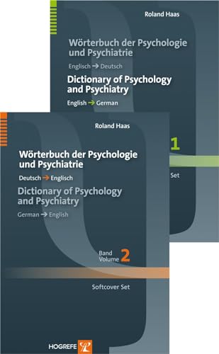 Dictionary of Psychology and Psychiatry / Wörterbuch der Psychologie und Psychiatrie: Softcover set edition (2 vols): English-German / German-English; ... English-German / German-English