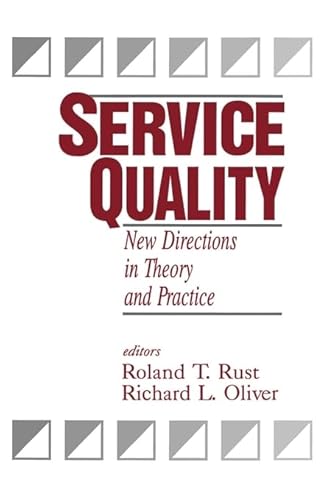 Service Quality: New Directions in Theory and Practice von Sage Publications