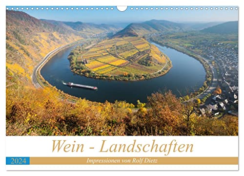 Wein - Landschaften (Wandkalender 2024 DIN A3 quer), CALVENDO Monatskalender von CALVENDO