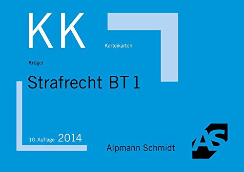 Karteikarten Strafrecht BT 1: Eigentums- und Vermögensdelikte von Alpmann Schmidt Verlag