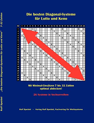 Die besten Diagonal-Systeme für Lotto und Keno: Mit Minimal-Einsätzen 7 bis 32 Zahlen optimal abdecken! 26 Systeme in Sechserreihen von Rolf Speidel