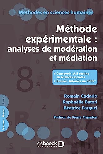 Méthode expérimentale : analyses de modération et médiation Méthode expérimentale : analyses de modération et médiation