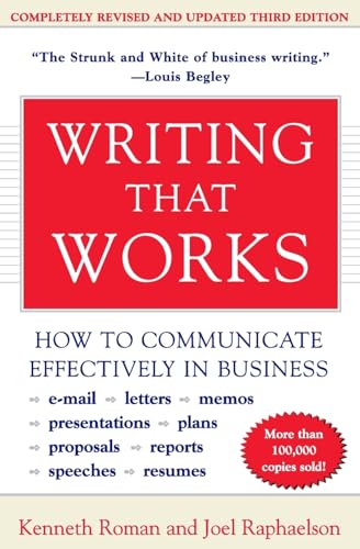 Writing That Works, 3rd Edition: How to Communicate Effectively in Business von Collins Reference