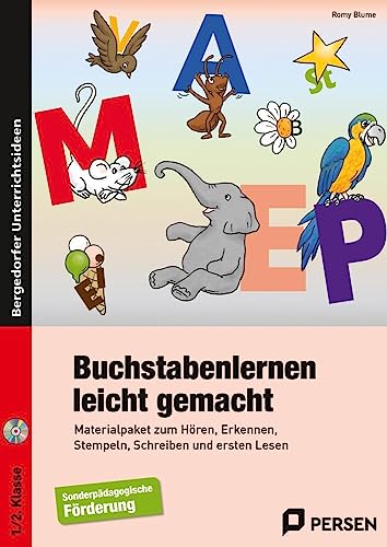 Buchstabenlernen leicht gemacht: Materialpaket zum Hören, Erkennen, Stempeln, Schreiben und ersten Lesen (1. und 2. Klasse) von Persen Verlag i.d. AAP