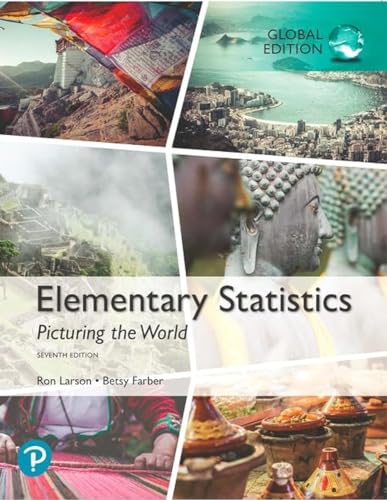 Elementary Statistics: Picturing the World, Global Edition von Pearson