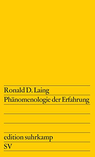 Phänomenologie der Erfahrung (edition suhrkamp) von Suhrkamp Verlag AG
