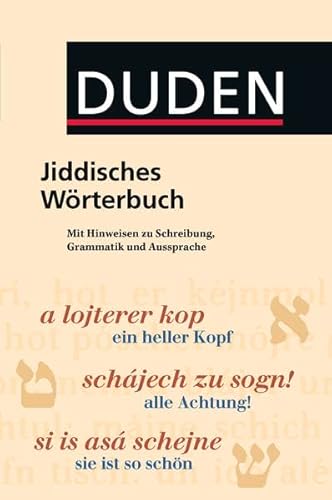 Duden Taschenbücher, Bd.24, Jiddisches Wörterbuch: Mit Hinweisen zur Schreibung, Grammatik und Aussprache