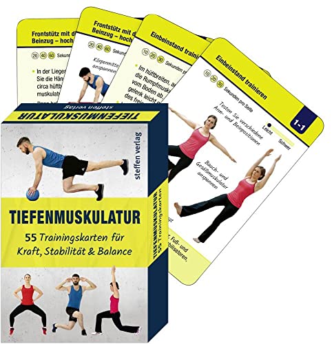 Tiefenmuskulatur: 55 Trainingskarten für Kraft, Stabilität & Balance (Trainingsreihe von Ronald Thomschke)