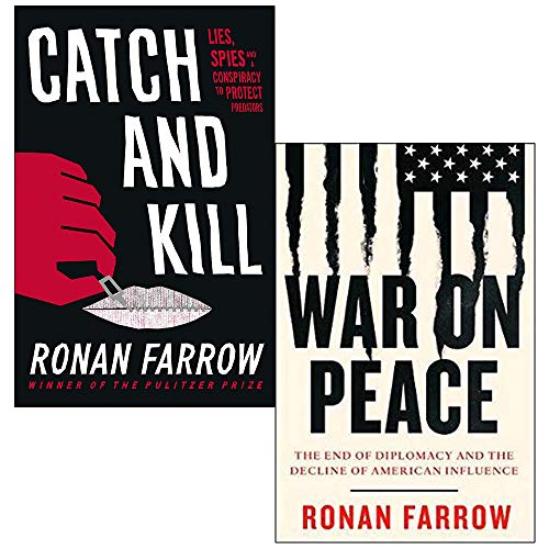 Catch and Kill Lies, Spies and a Conspiracy to Protect Predators & War on Peace By Ronan Farrow 2 Books Collection Set