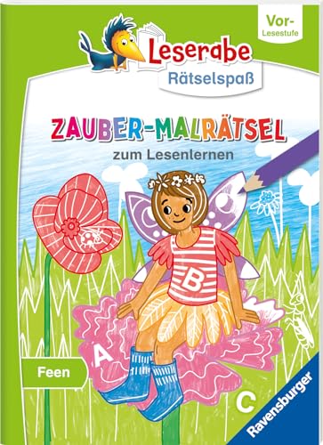Leserabe Rätselspaß Zauber-Malrätsel zum Lesenlernen: Feen (Vor-Lesestufe)