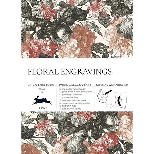 Floral Engravings: Gift & Creative Paper Book Vol. 79 (Gift & creative papers, 79)