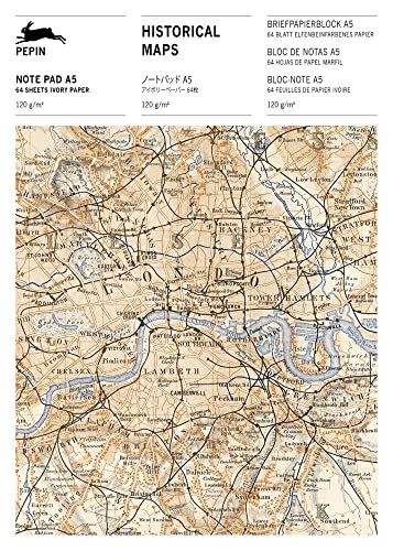 Historical Maps: Writing Paper & Note Pad A5