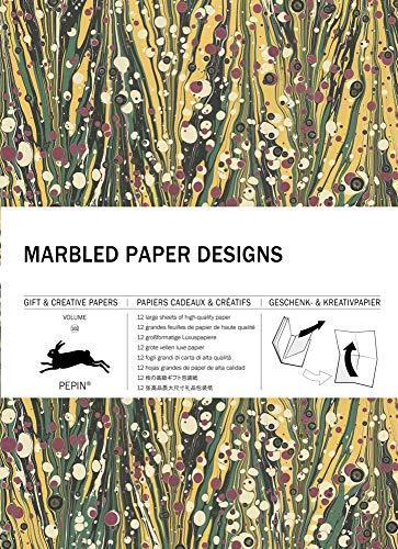 Marbled Paper Designs: Gift & Creative Paper Book Vol. 102 (Gift & creative papers, 102)
