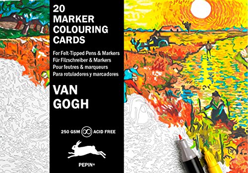 Van Gogh: Marker Colouring Postcards