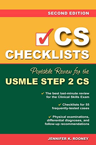 Cs Checklists: Portable Review For The Usmle Step 2 Cs, Second Edition: Portable Review for the USMLE Step 2 Cs Clinical Skills Exam