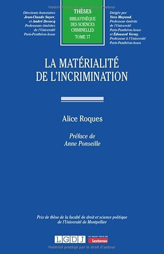 La matérialité de l'incrimination (77) von LGDJ