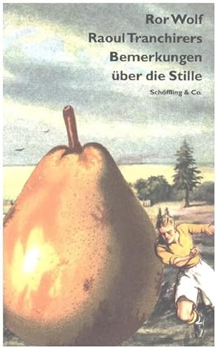 Raoul Tranchirers Bemerkungen über die Stille: Prosa von Schöffling