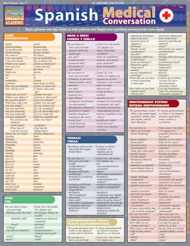 Spanish Medical Conversation: QuickStudy Laminated Reference Guide (Quick Study Academic)