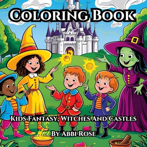 Enchanted Realms: A Magical Coloring Adventure: Explore Witches, Castles, and Mystical Landscapes