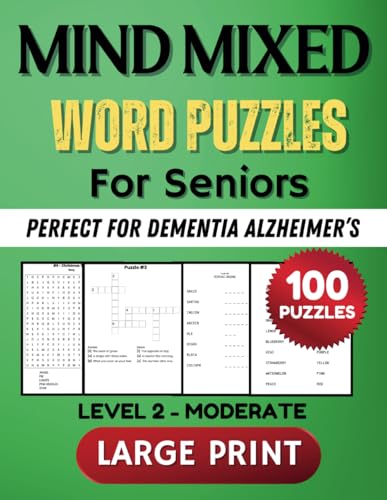Mind Mixed Word Puzzles for Seniors: Level 2 - Moderate von Independently published