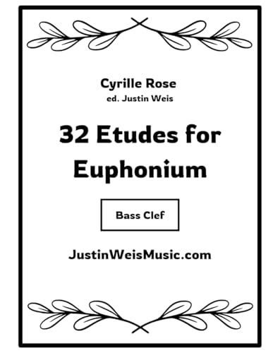 32 Etudes for Euphonium: Bass Clef Version von Independently published