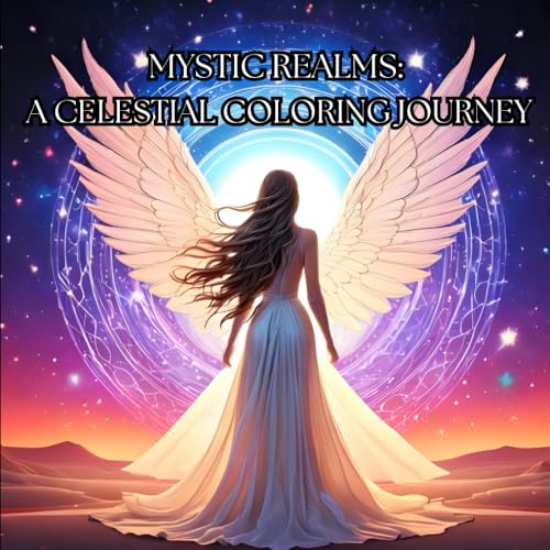 Mystic Realms: A Celestial Coloring Journey: An Adult Coloring Book of Fantasy, Spirituality and the Universe for relaxation and inner peace von Independently published