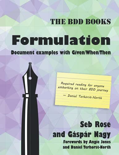 Formulation: Document examples with Given/When/Then