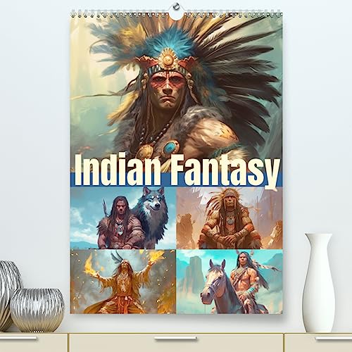 Indian Fantasy (hochwertiger Premium Wandkalender 2024 DIN A2 hoch), Kunstdruck in Hochglanz
