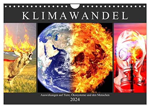 Klimawandel. Auswirkungen auf Tiere, Ökosysteme und den Menschen (Wandkalender 2024 DIN A4 quer), CALVENDO Monatskalender von CALVENDO