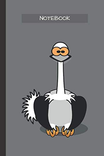 Ostrich Notebook: Portable lined Ostrich - Travel Journal to write in - 120 pages - 6"x9" von Independently published