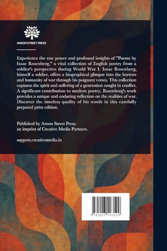 Poems by Isaac Rosenberg von Anson Street Press