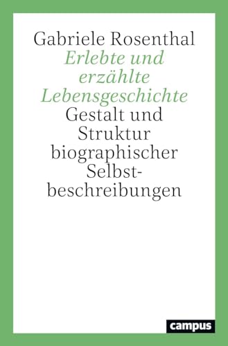 Erlebte und erzählte Lebensgeschichte: Gestalt und Struktur biographischer Selbstbeschreibungen von Campus Verlag