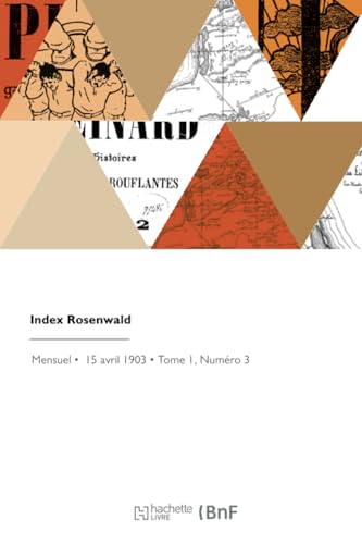 Index Rosenwald Index Rosenwald von Hachette Livre BNF