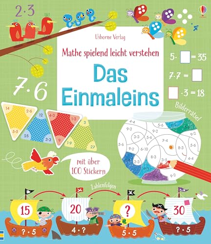 Mathe spielend leicht verstehen: Das Einmaleins: Mit über 100 Sticker (Spielend-leicht-verstehen-Reihe) von Usborne