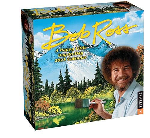 Bob Ross a Happy Little 2023 Calendar