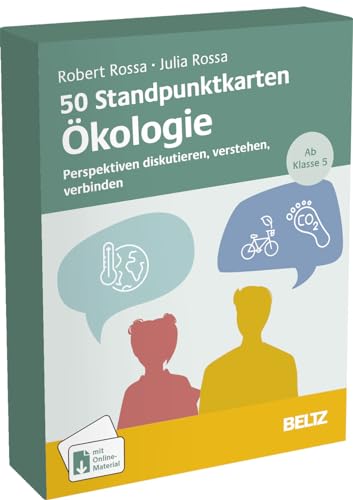 50 Standpunktkarten Ökologie: Perspektiven diskutieren, verstehen, verbinden. Ab Klasse 5. 50 Karten mit 12-seitigem Booklet. Kartenformat 9,8 x 14,3 cm. Mit Online-Materialien von Beltz
