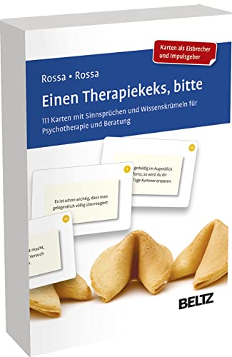 Einen Therapiekeks, bitte: 111 Karten mit Sinnsprüchen und Wissenskrümeln für Psychotherapie und Beratung. Mit 12-seitigem Booklet in stabiler Box. Kartenformat 5,9 x 9,2 cm (Beltz Therapiekarten) von Beltz