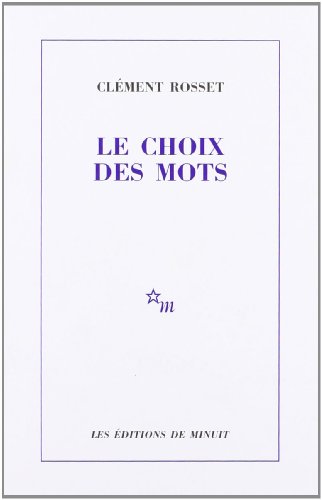 Le choix des mots von MINUIT