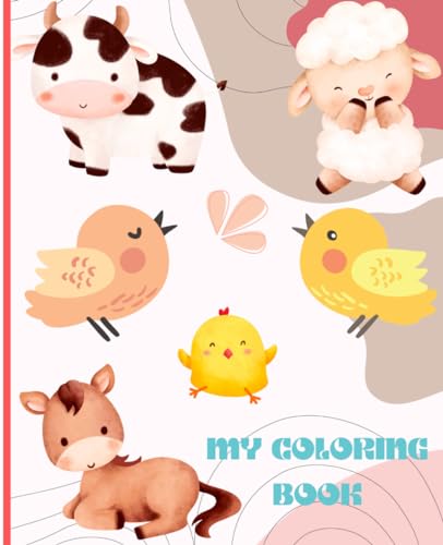 Animal Friends Coloring Book 7.5/9.25" (40 pages): Cute animals colouring book for kids von Independently published