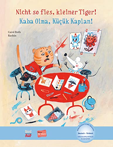 Nicht so fies, kleiner Tiger!: Kinderbuch Deutsch-Türkisch mit MP3-Hörbuch zum Herunterladen von Hueber Verlag