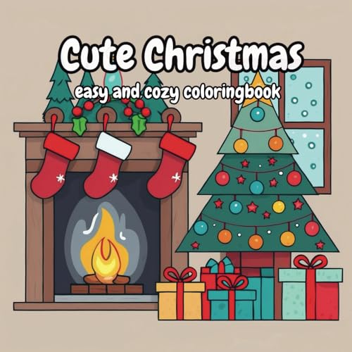 Cute Christmas: Christmas Vibes Coloring Book for Adults & Teens with adorable illustrations for a cozy and hygge christmas feeling von Independently published