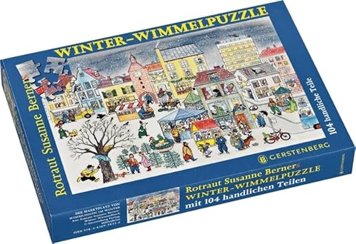Winter-Wimmelpuzzle: Motiv Martkplatz, 104 Teile